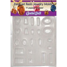 Easy Cast Resin Jewellry Molds - Πλαστικά Καλούπια Κοσμημάτων 11 ΣΧΗΜΑΤΩΝ